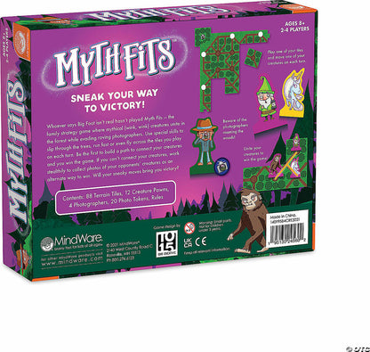 Myth Fits board game box showing gameplay and characters