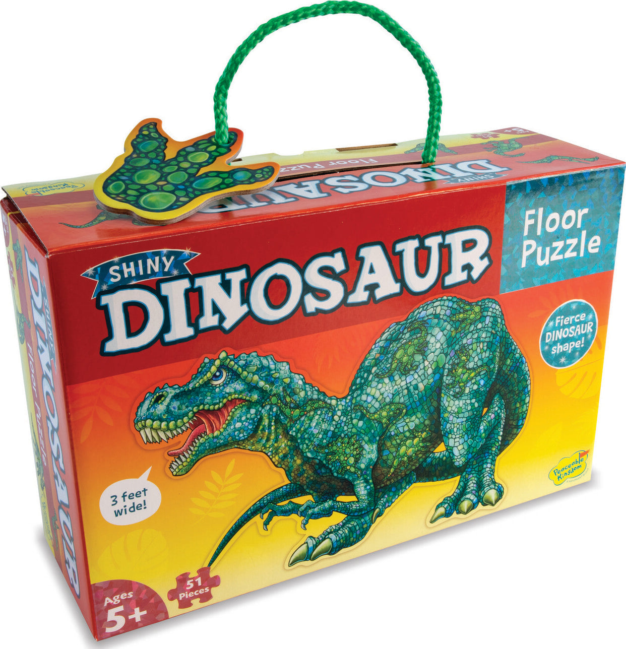 Peaceable Kingdom Dinosaur - 51 piece Floor Puzzle - Good Games