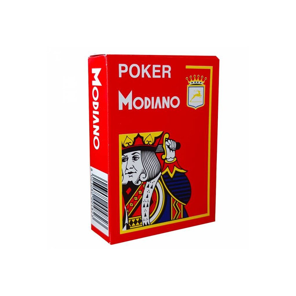 Poker 100% Plastic 4 Index Jumbo (Red) - Good Games