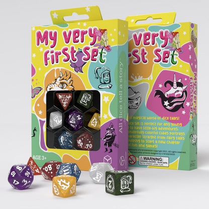 Q Workshop - My Very First Dice Set - Fairy Dust - Dice Set 7 - Good Games