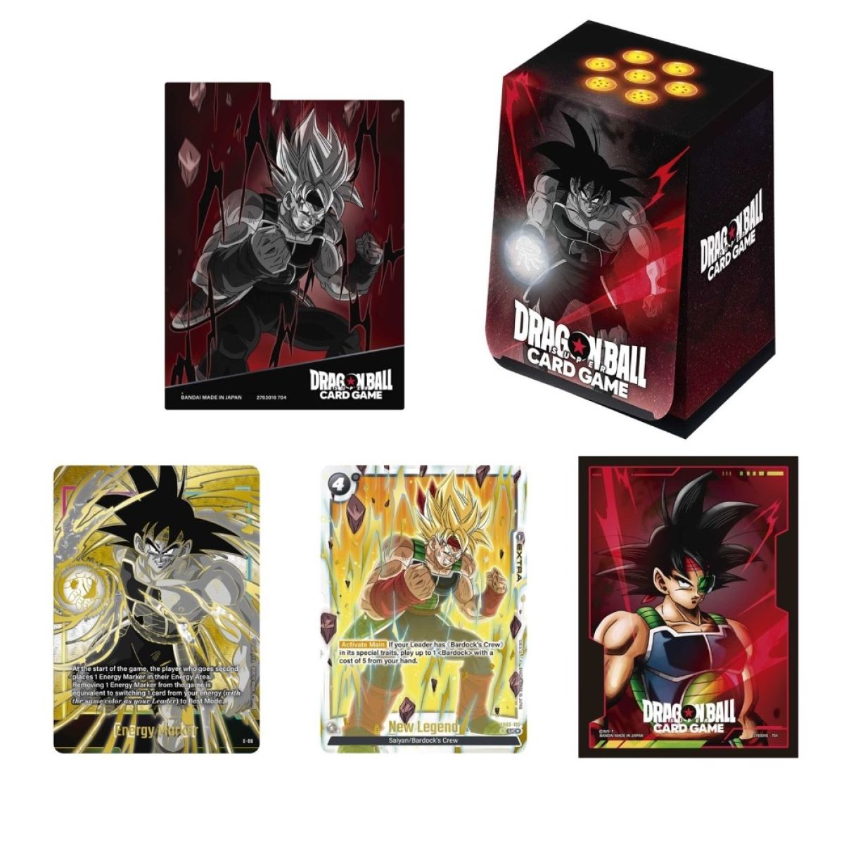 Dragon Ball Super Card Game: Fusion World - Offical Card Case & Sleeves Set 1 - Bardock - Good Games