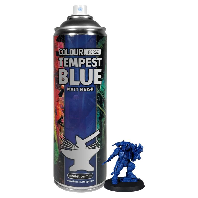Colour Forge - Aerosol Spray Primer - Tempest Blue 500ml - 233223 - Good Games