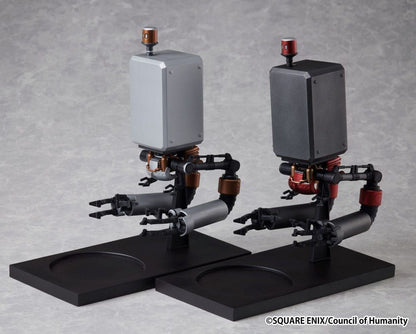 Rear view of Pod 042 drink holder figure showcasing support structure and base texture