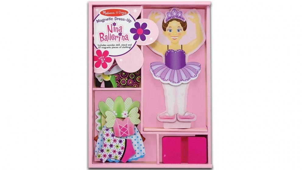 Melissa & Doug - Nina Ballerina Magnetic Dress-Up - Good Games