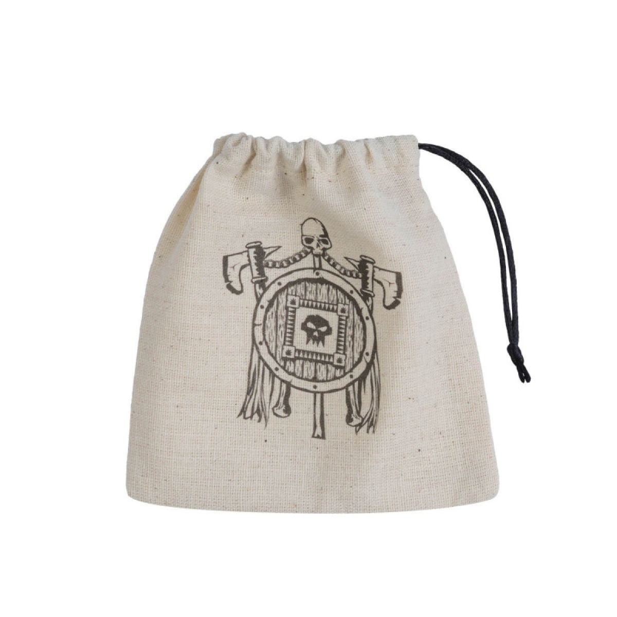 Q Workshop - Orc Beige and Black Basic Dice Bag - Good Games