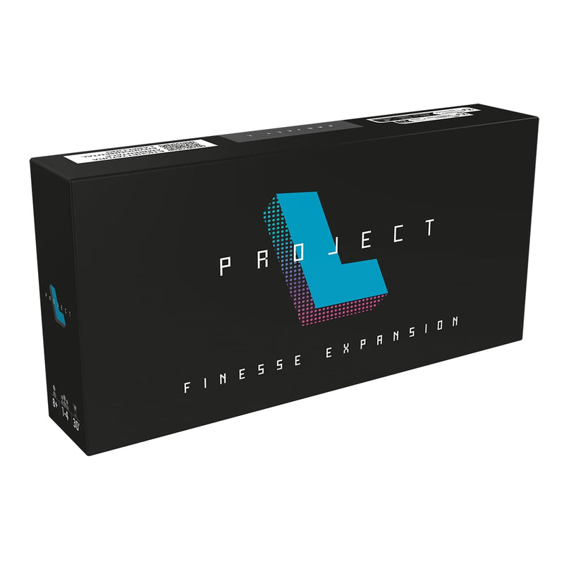 Project L Finesse Expansion box black with blue and purple geometric L logo
