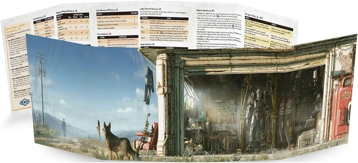 Modiphius Fallout RPG GM Screen, Booklet and Flysheet - Good Games