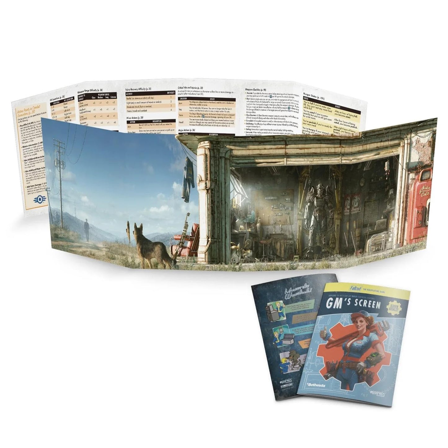 Modiphius Fallout RPG GM Screen, Booklet and Flysheet - Good Games