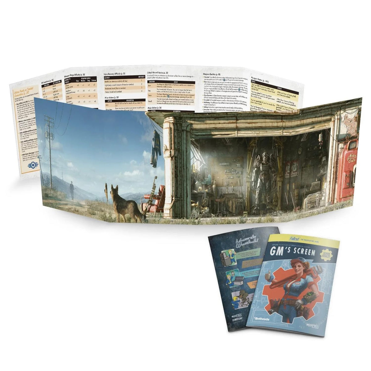 Modiphius Fallout RPG GM Screen, Booklet and Flysheet - Good Games