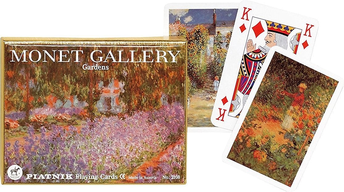Monet Gardens Double Pack Piatnik Playing Cards