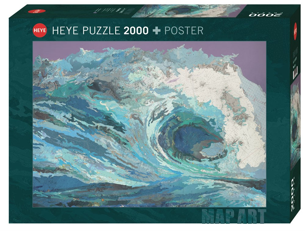 Heye - Map Art Map Wave 2000 Piece Jigsaw - Good Games