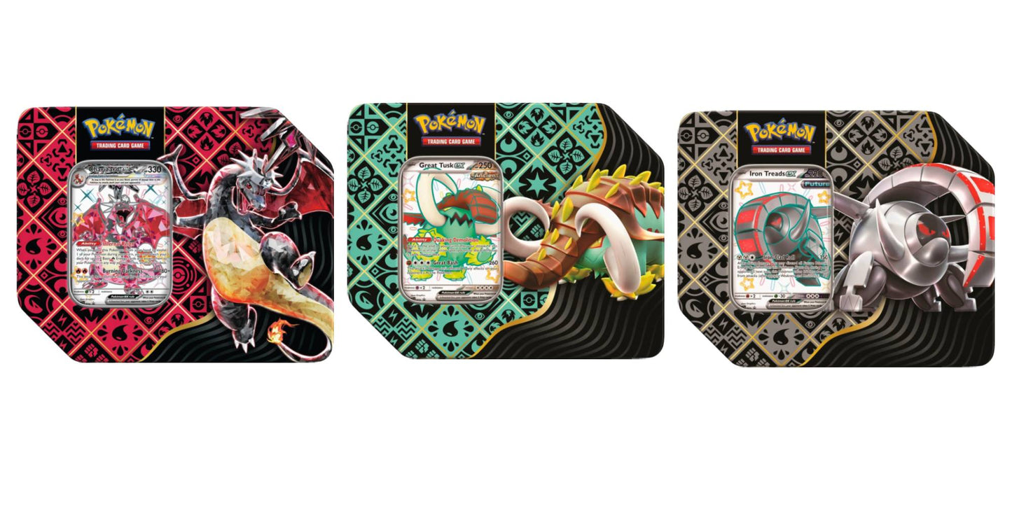 Pokemon TCG - Scarlet & Violet - Paldean Fates Tin - Set of 3 - Good Games