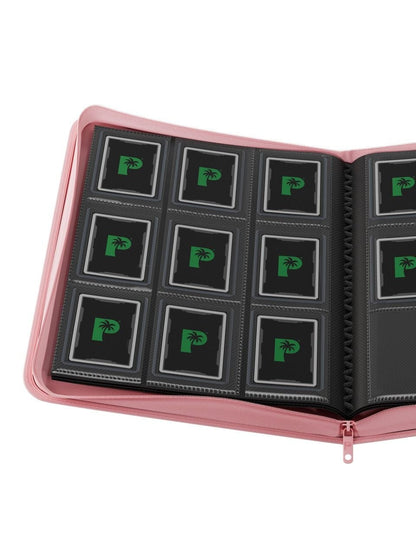Palms Off Gaming - Collectors Series Top Loader Zip Binder - 9 Pocket - Pink