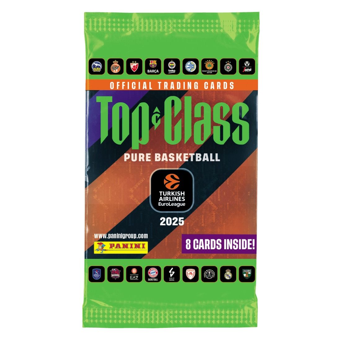 Euro League Top Class Basketball Trading Cards Booster Pack