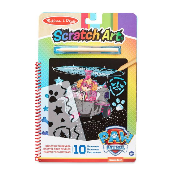 Melissa & Doug Paw Patrol Scratch Art Skye - Good Games