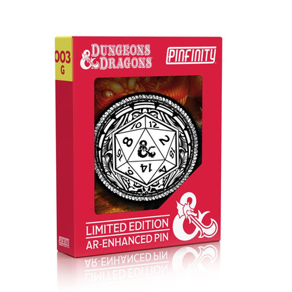 Pinfinity Dungeons & Dragons Glow in the Dark D20 AR Pin - Good Games