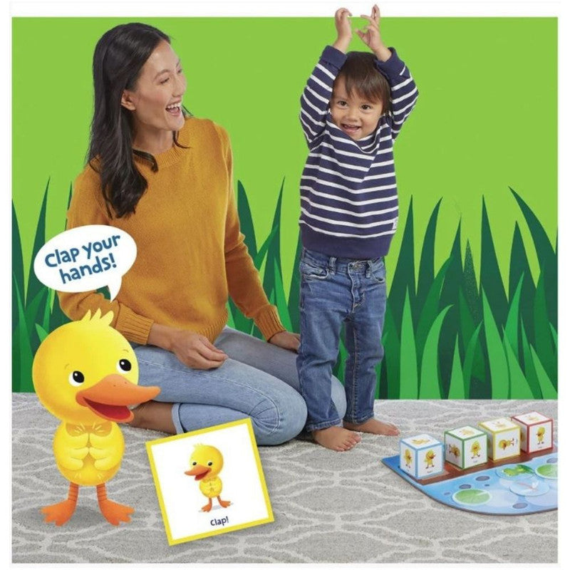 Peaceable Kingdom Duck Duck Dance with plush, cards, mat &amp; dice