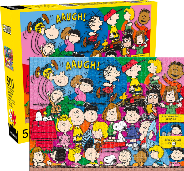 Aquarius - Peanuts Cast 500 Piece Jigsaw - Good Games