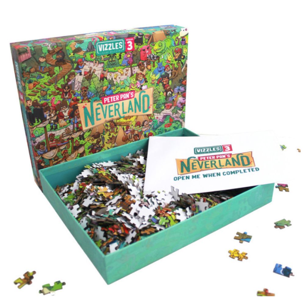 Vizzles Peter Pans Neverland 1000 Piece Jigsaw