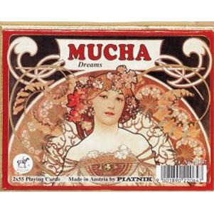 Mucha Dreams Double Pack Piatnik Playing Cards - Good Games