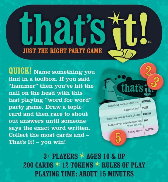 Thats It Card Game