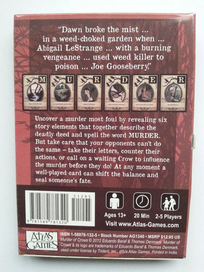 Murder of Crows 2nd Eiditon (Tin, Tarot size cards) - Good Games