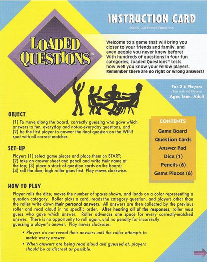 Loaded Questions The Game - Good Games