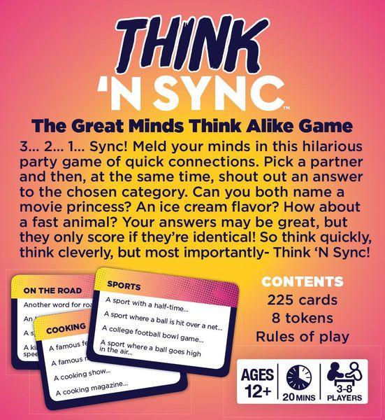 Think n Sync Card Game - Good Games