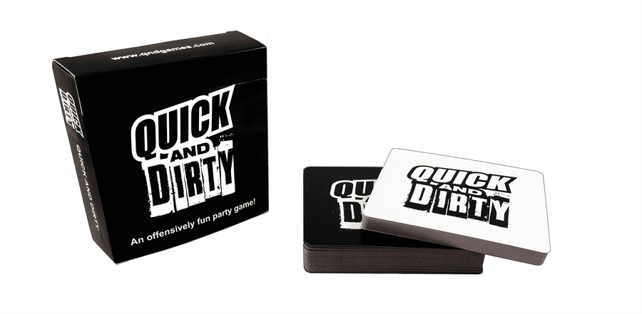 Quick and Dirty an Offensively Fun Party Game Black Edition