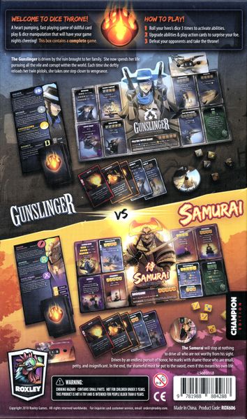 Dice Throne Season 2 Battle Box 1 Gunslinger Vs Samurai - Good Games