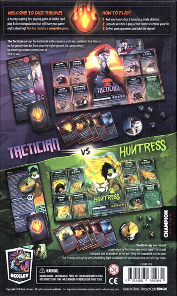 Dice Throne Season 2 Battle Box 2 Tactician Vs Huntress