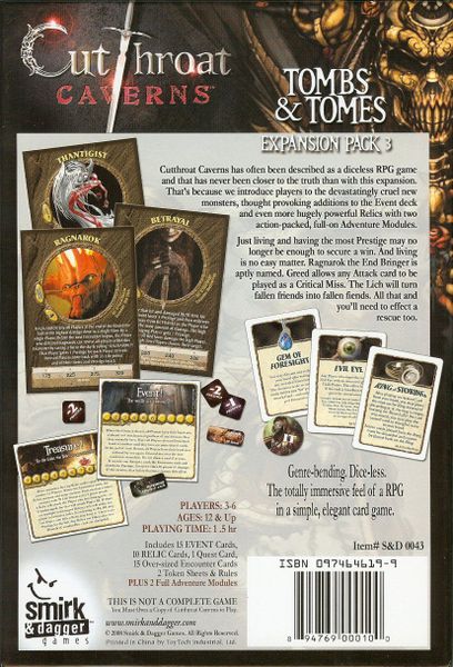 Cutthroat Caverns: Tombs & Tomes - Good Games