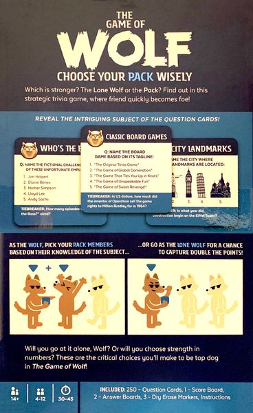 The Game Of Wolf - Good Games
