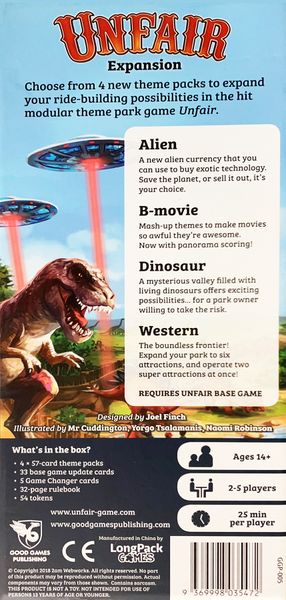 Unfair Expansion: Alien B-movie Dinosaur Western - Good Games