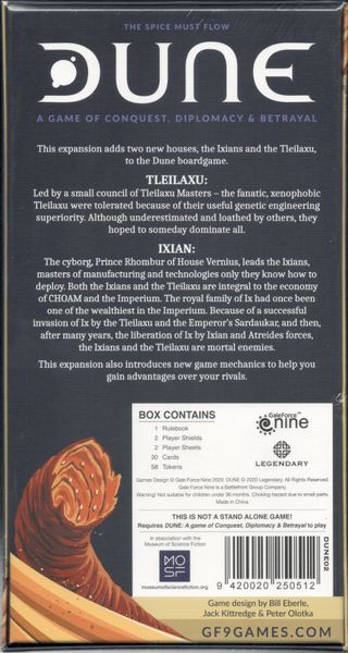 Dune Ixians &amp; Tleilaxu House Expansion