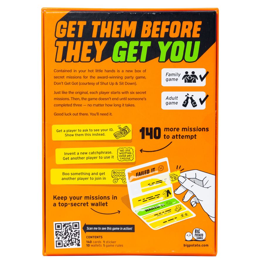 Dont Get Got - Shut Up & Sit Down Special Edition - Good Games