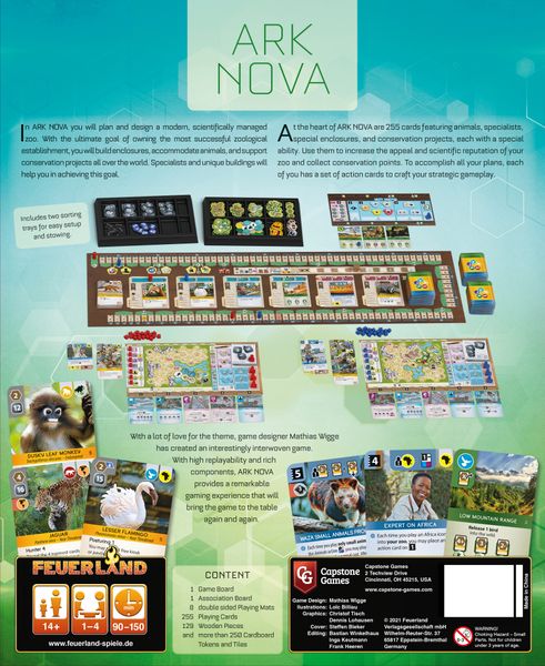 Ark Nova - Folded Space Game Inserts