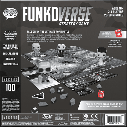Funkoverse Universal Monsters 100 4 Pack Strategy Board Game - Good Games