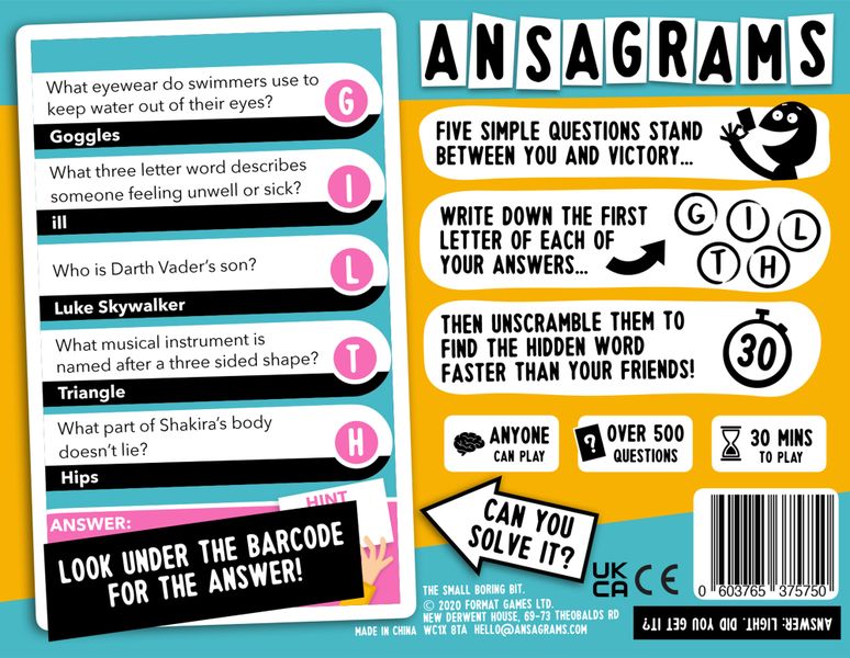 Ansagrams - Good Games