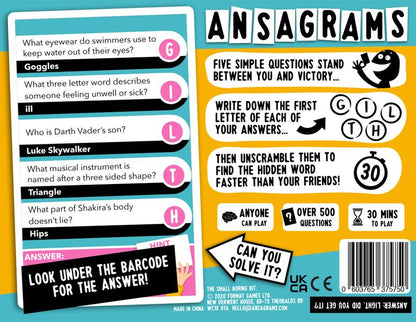 Ansagrams - Good Games