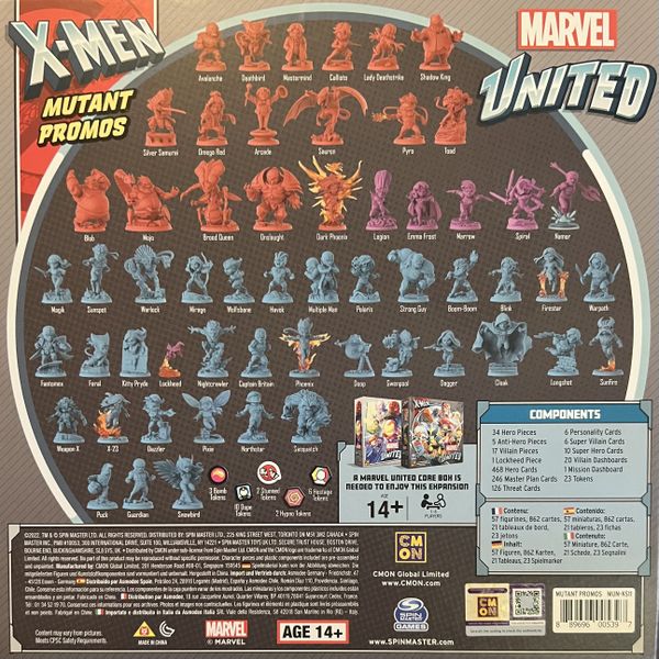 Marvel United X Men Kickstarter Promos Box