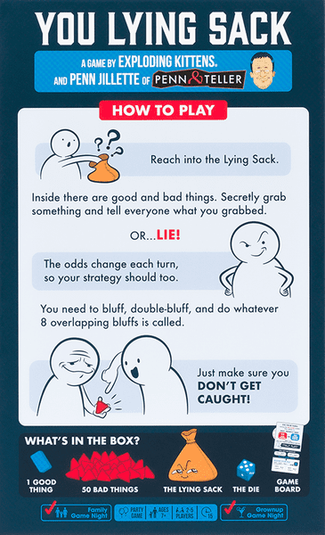 You Lying Sack (By Exploding Kittens) - Good Games
