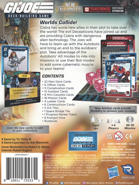 G.I. Joe Deck-Building Game - New Alliances - A Transformers Crossover Expansion