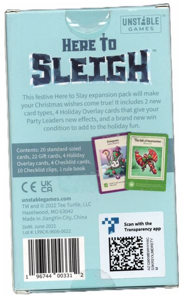 Here To Sleigh - A Here To Slay Expansion - Good Games