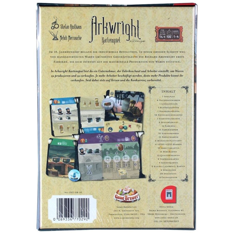 Arkwright the Card Game Limited Stock