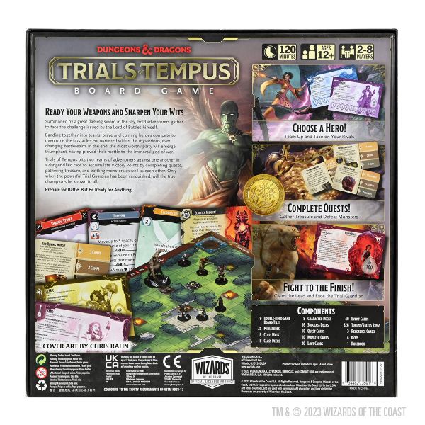 Dungeons &amp; Dragons Trials of Tempus Board Game Premium Edition