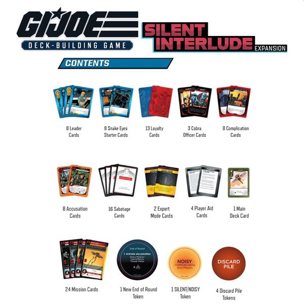 G.I. Joe Deck Building Game - Silent Interlude Expansion - Good Games