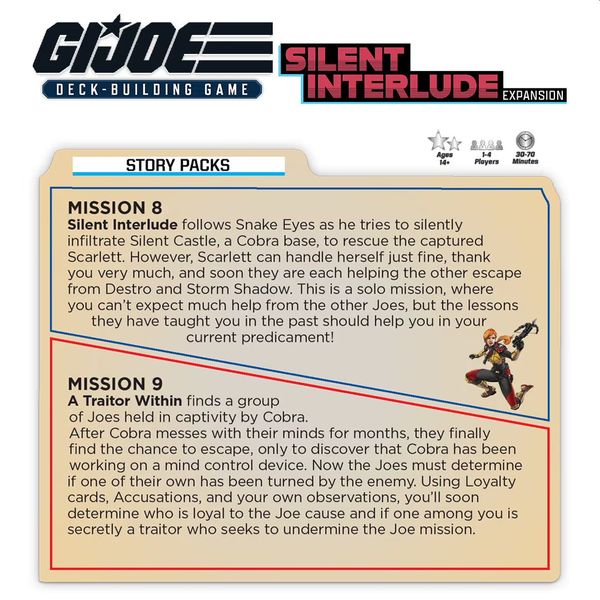 G.I. Joe Deck Building Game - Silent Interlude Expansion - Good Games