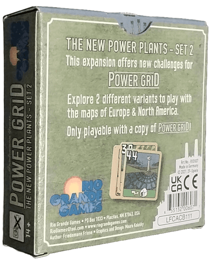 Power Grid New Power Plants Set 2 Expansion (Recharged) - Good Games