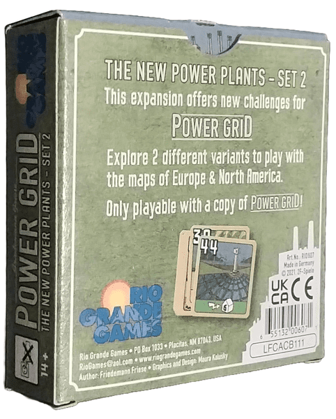 Power Grid New Power Plants Set 2 Expansion (Recharged)
